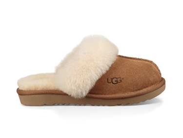 UGG 퍼 카라 스웨이드 슬리퍼 (코지 II)